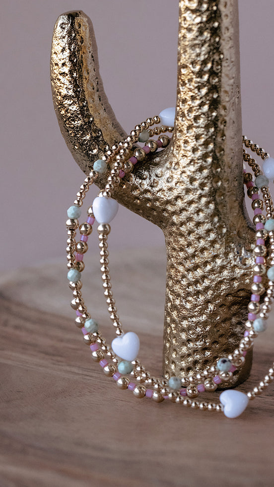 White Hearts Bracelet