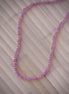 Pink Zircon Beaded Necklace