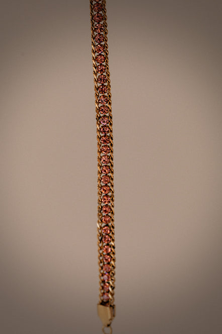 Pink Braided Glow Bracelet
