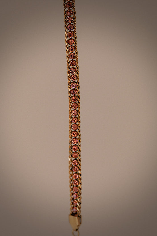 Pink Braided Glow Bracelet