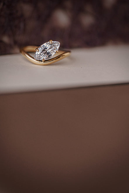 Marquise Curve Ring