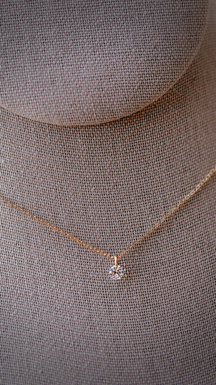 Floating Round CZ Necklace