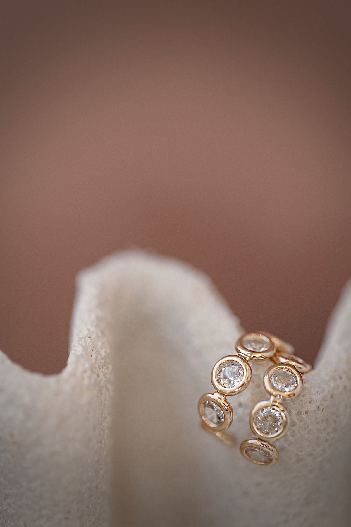 Desert Dew Bezel Hoops