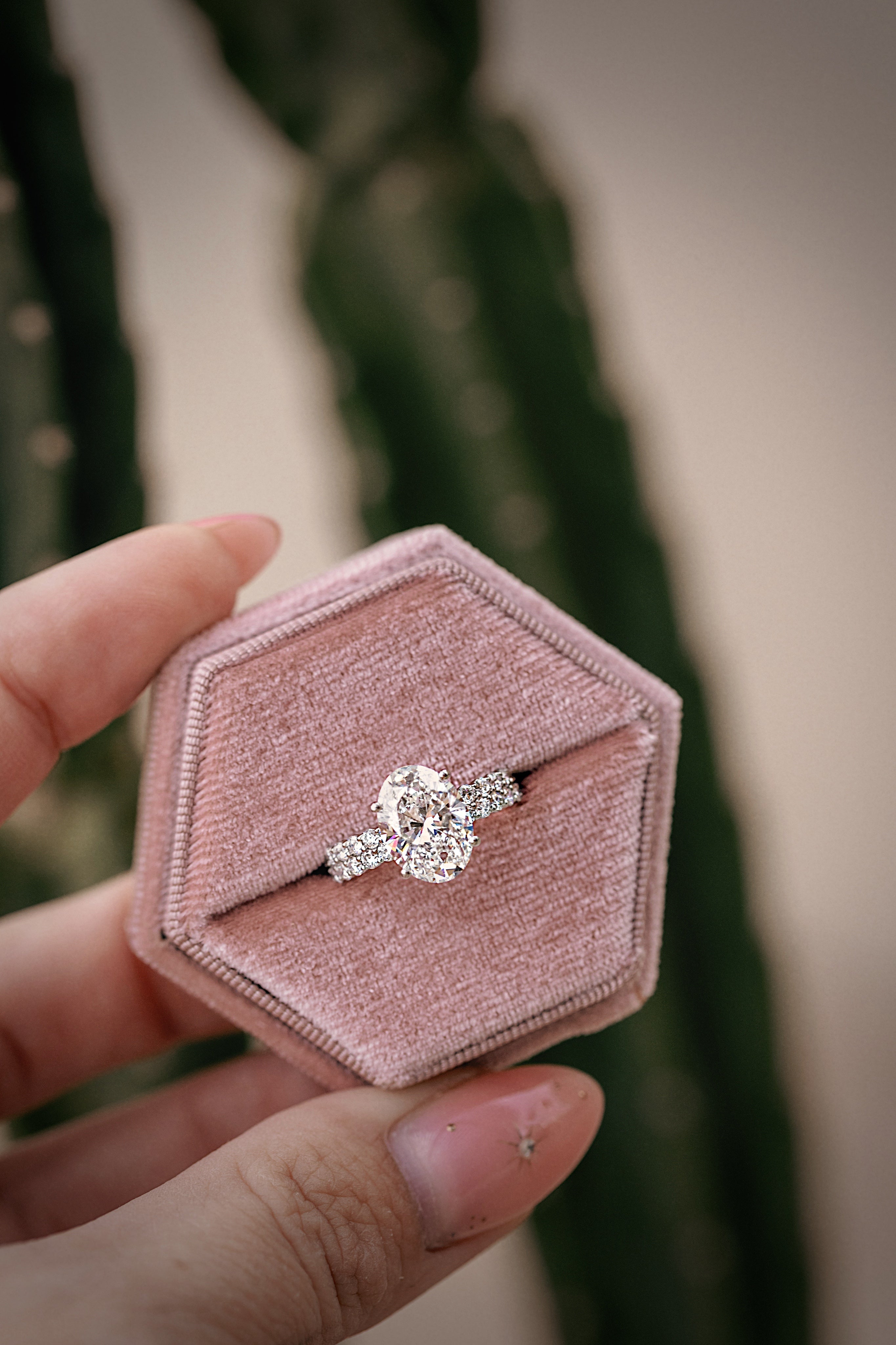 Double Eternity Lab Diamond Ring