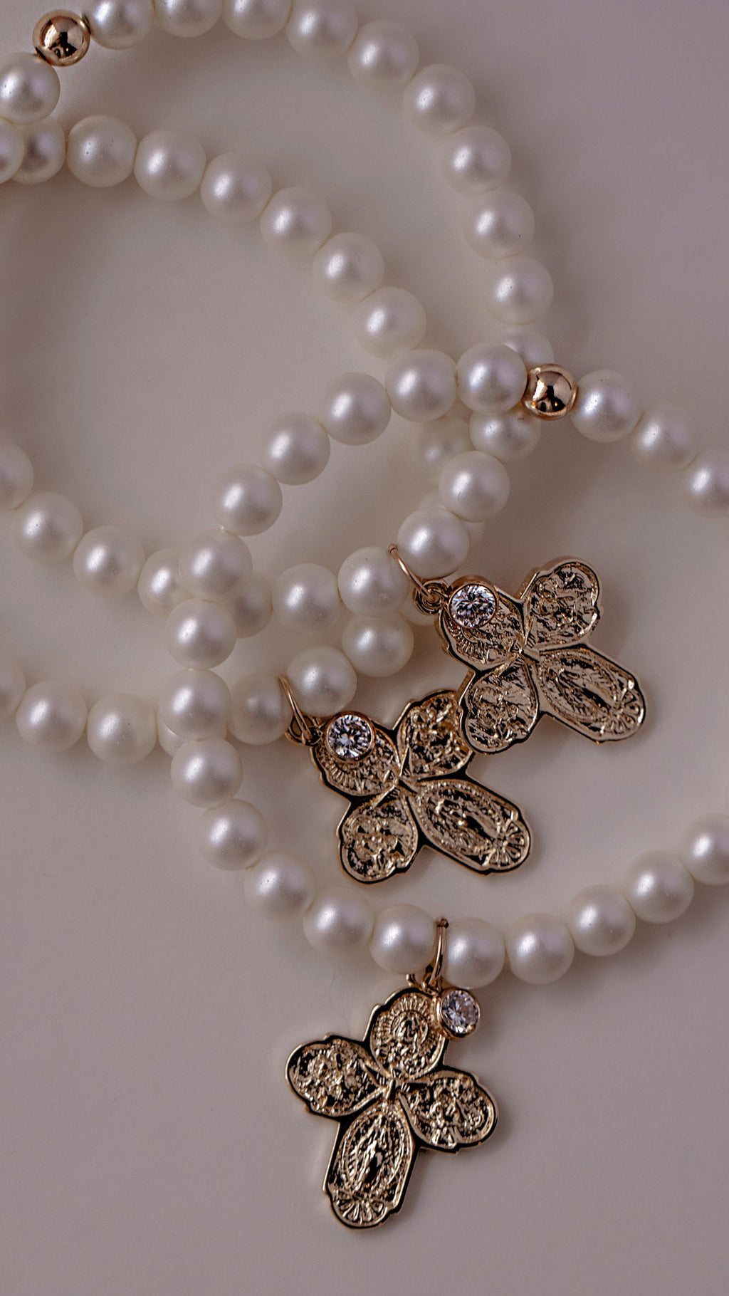 Pearl Cross Bracelet