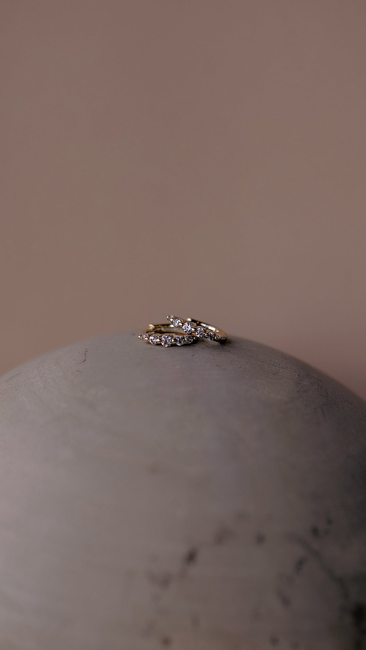 Floating Diamond Hoop Earrings