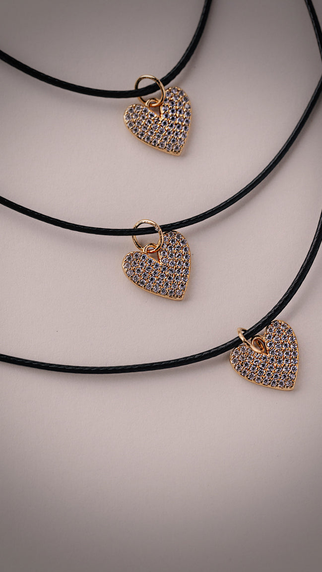 Midnight Heart Necklace - The Neon Cactus Studio