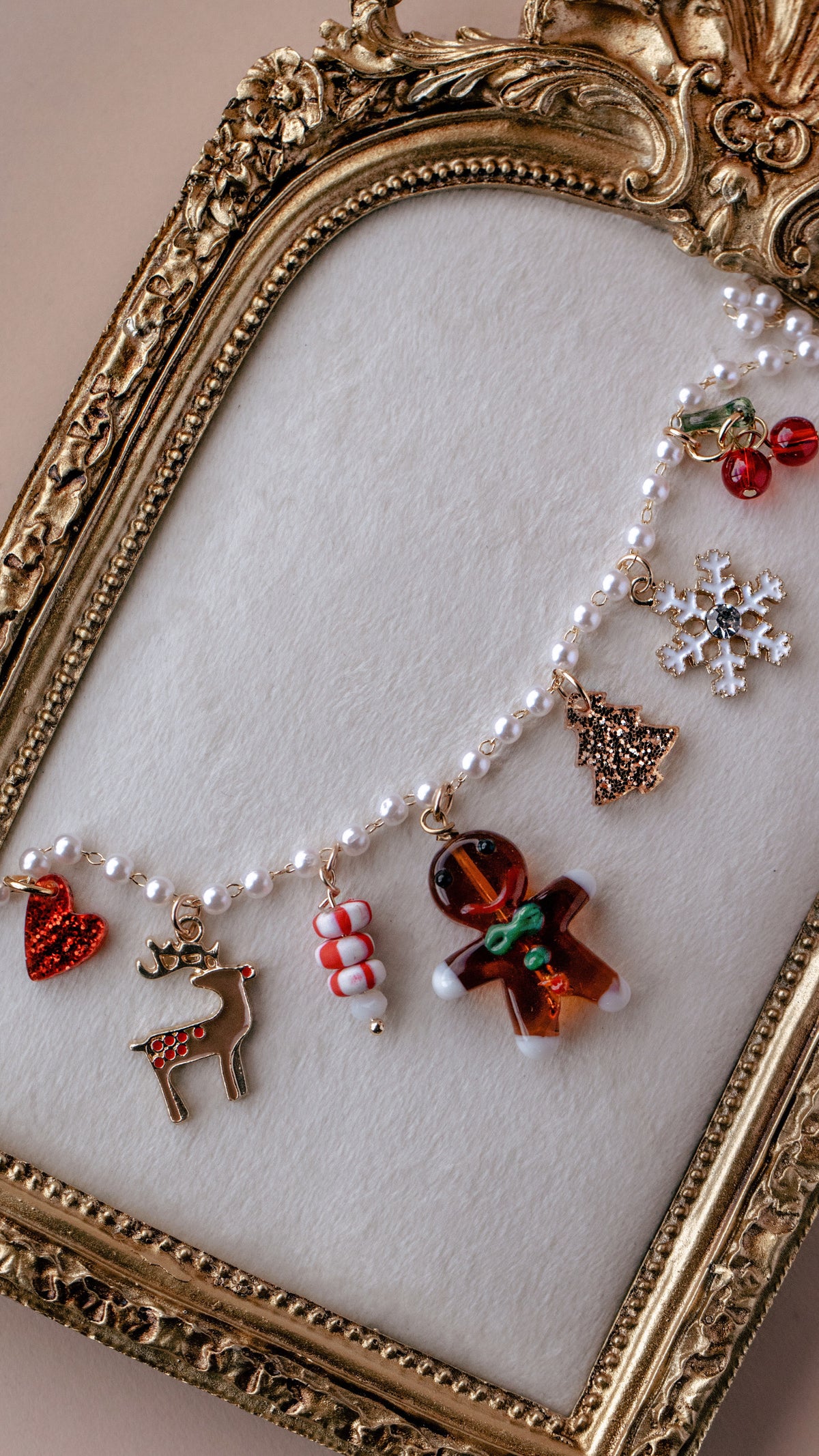 Limited Edition Christmas Charm Necklace - Gingerbread Man