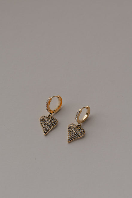 Crystal Crush Heart Huggies