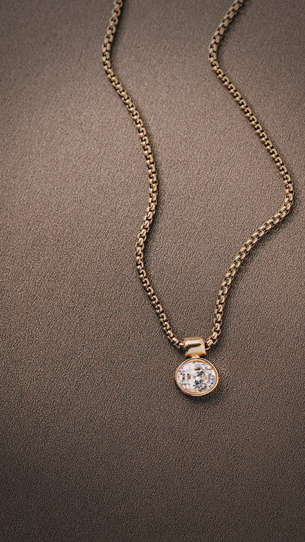 The Tova CZ Medallion Necklace