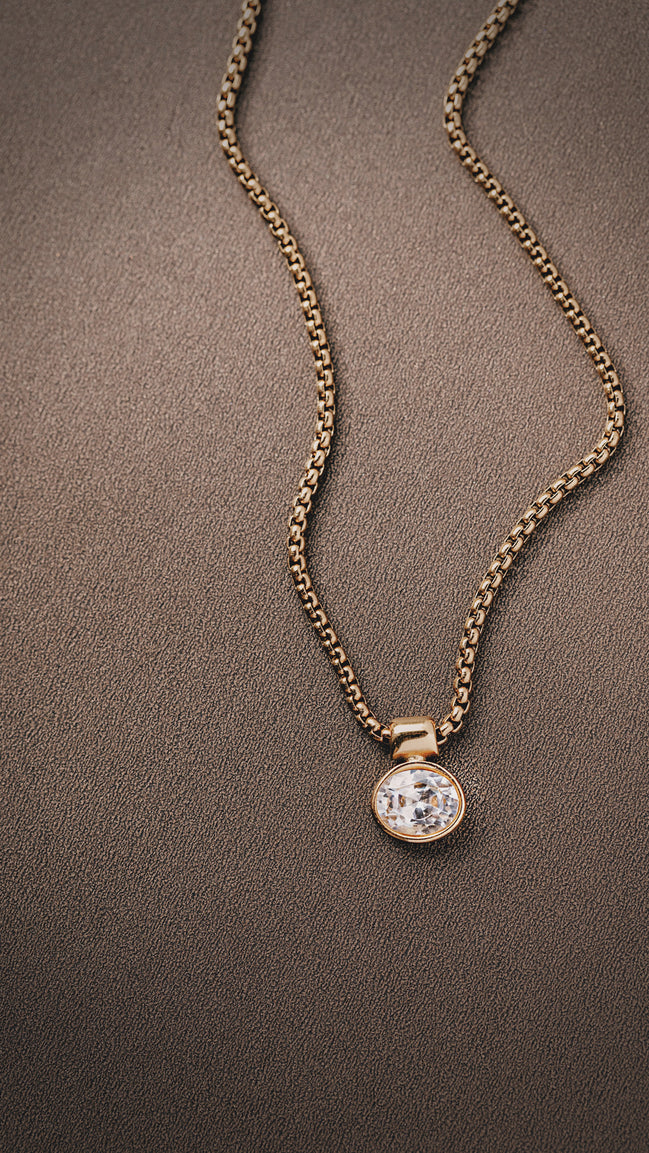 The Tova CZ Medallion Necklace