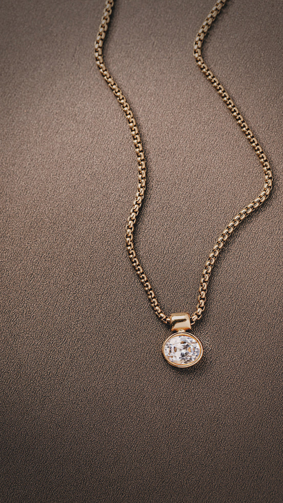 The Tova CZ Medallion Necklace