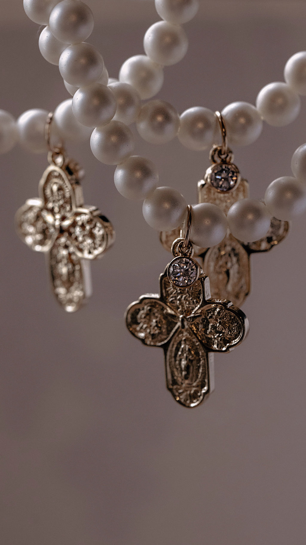 Pearl Cross Bracelet