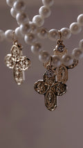 Pearl Cross Bracelet