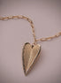 Fluted Heart Necklace