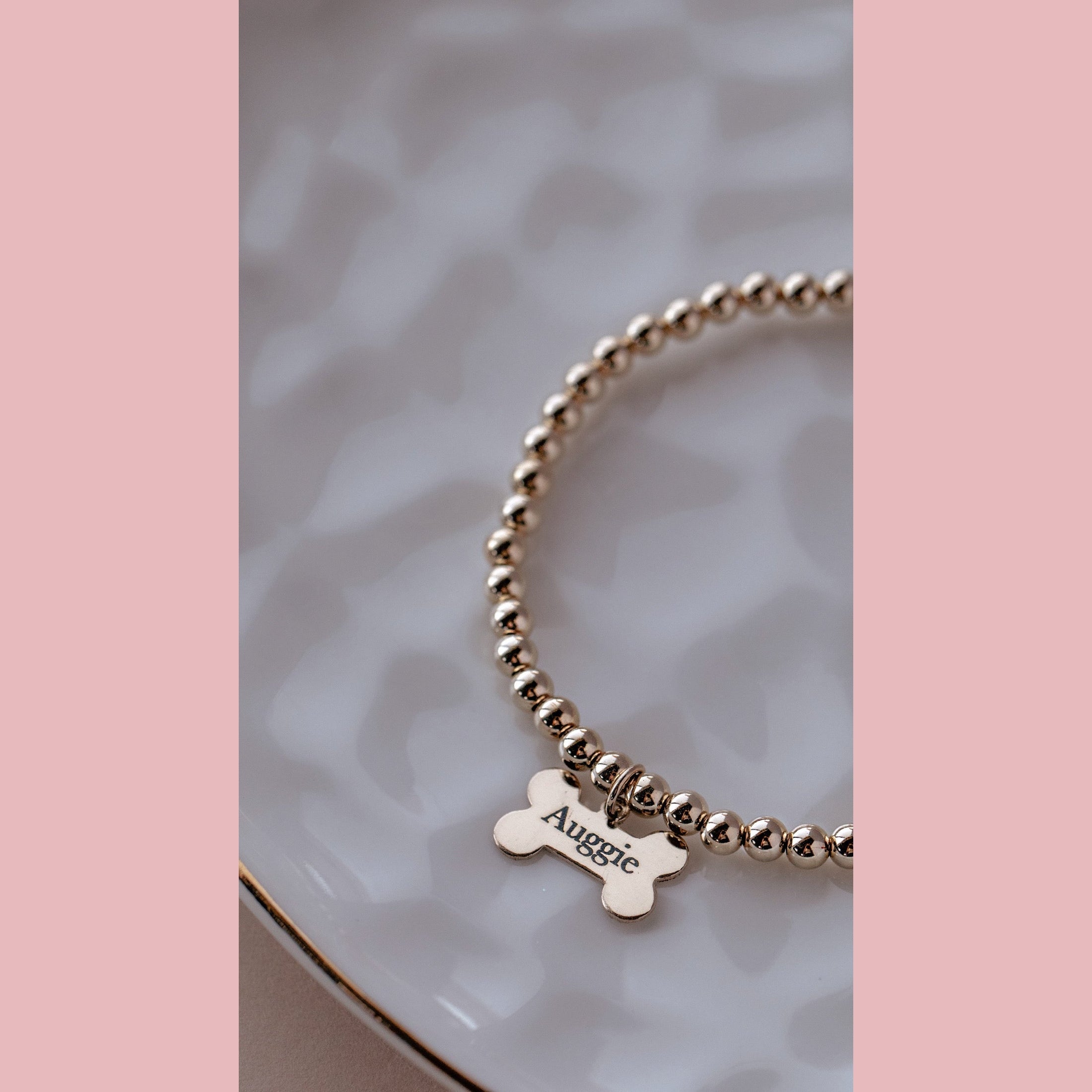 Dog Bone Engraved Bracelet - The Neon Cactus Studio