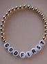 Custom Word Bracelet-Black Font