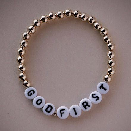 Custom Word Bracelet-Black Font