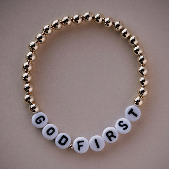 Custom Word Bracelet-Black Font