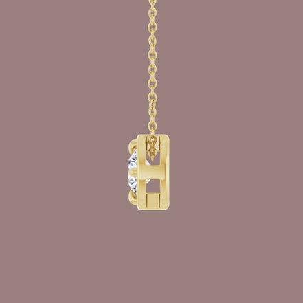 Bezel Diamond Necklace