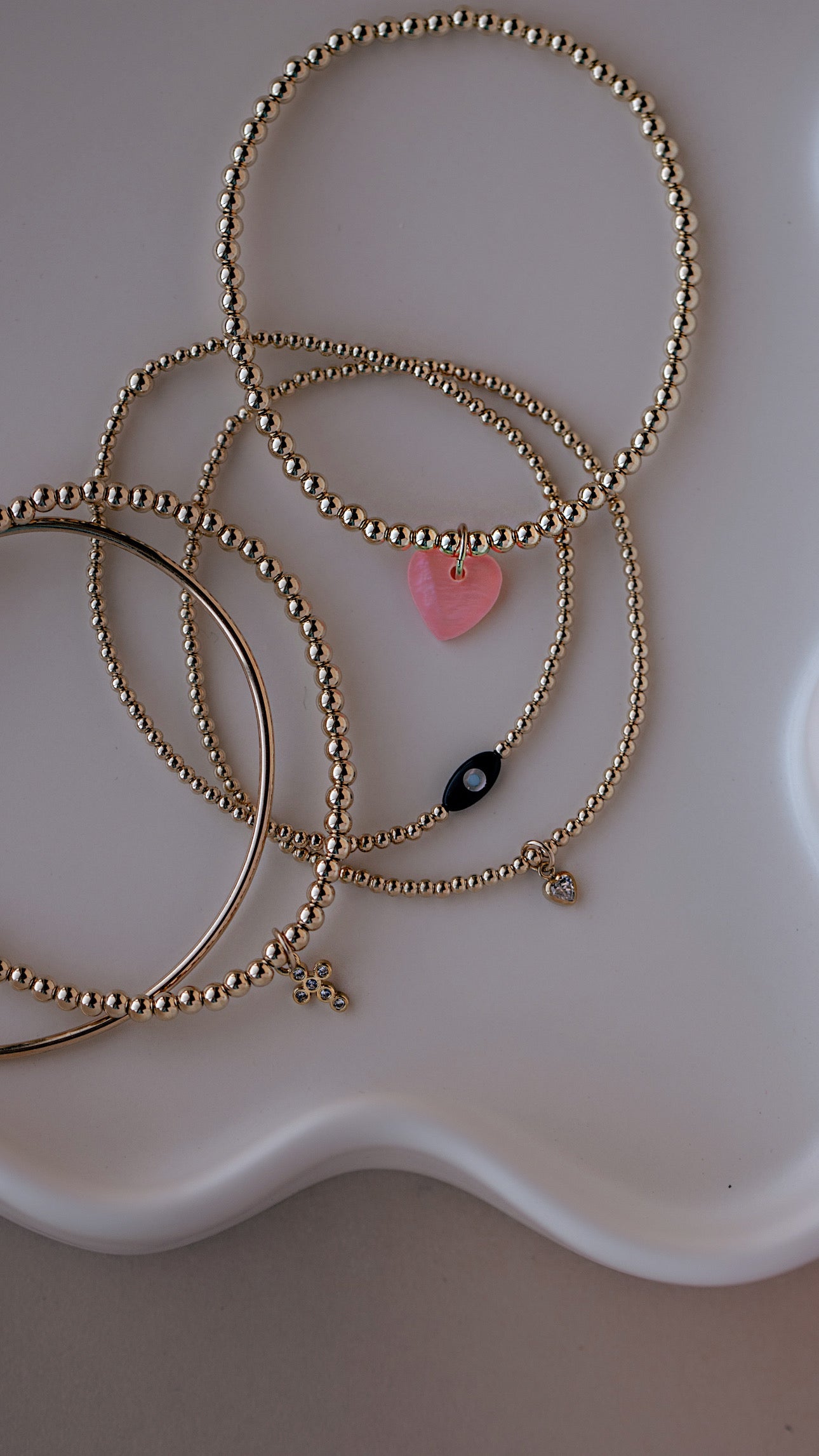 Itty Bitty CZ Heart Bracelet