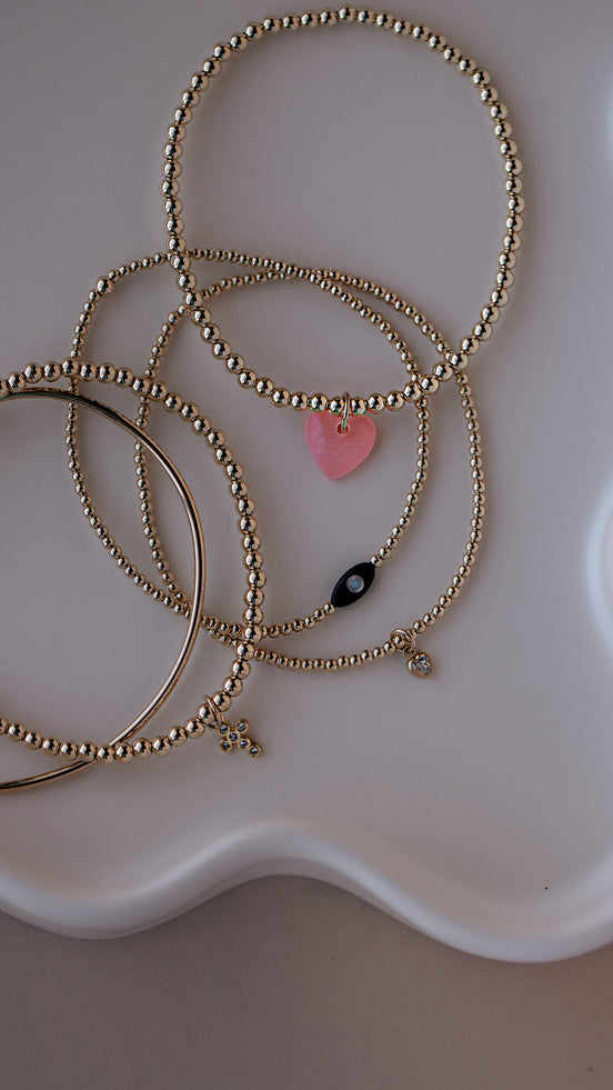 Itty Bitty CZ Heart Bracelet