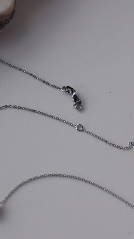 Emerald Cut Diamond Necklace