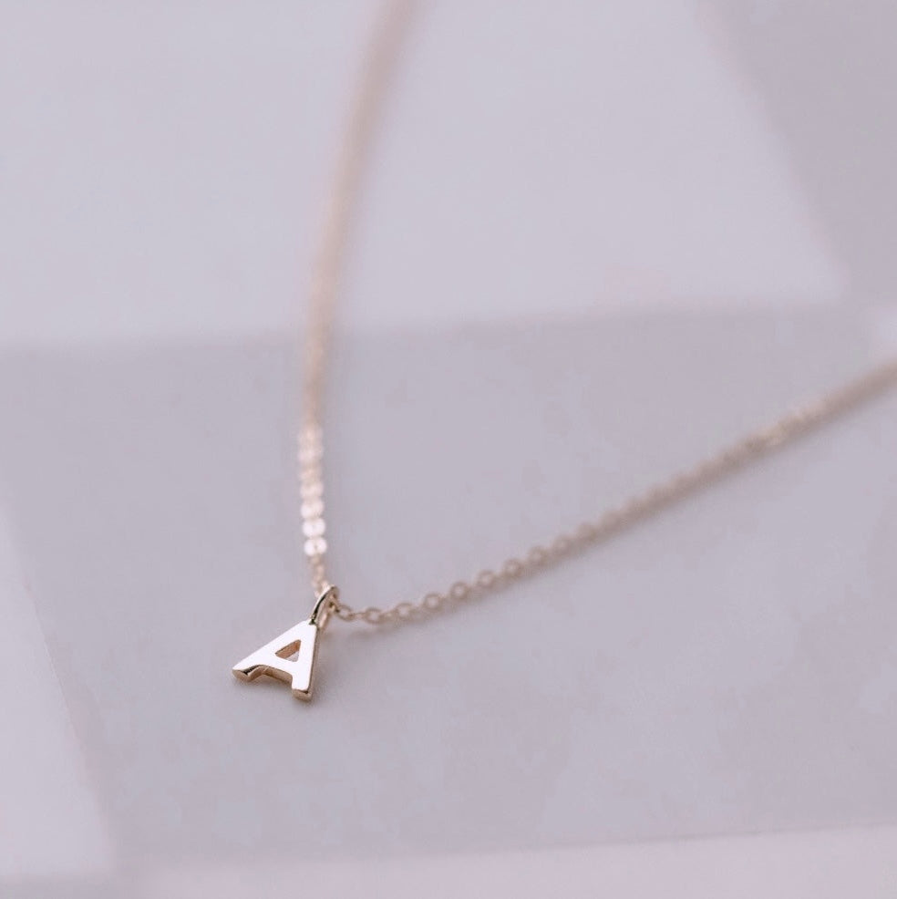 Itty Bitty Initial Necklace