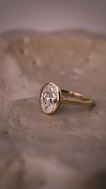 Oval Lab Diamond Ring
