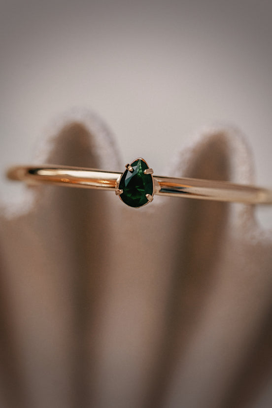 Emerald Pear Cuff