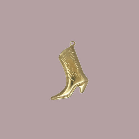 Gold Filled Cowboy Boot Charm