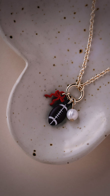 Football Mom Charm Necklace