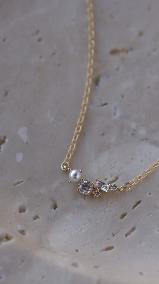 Pear Cluster Necklace