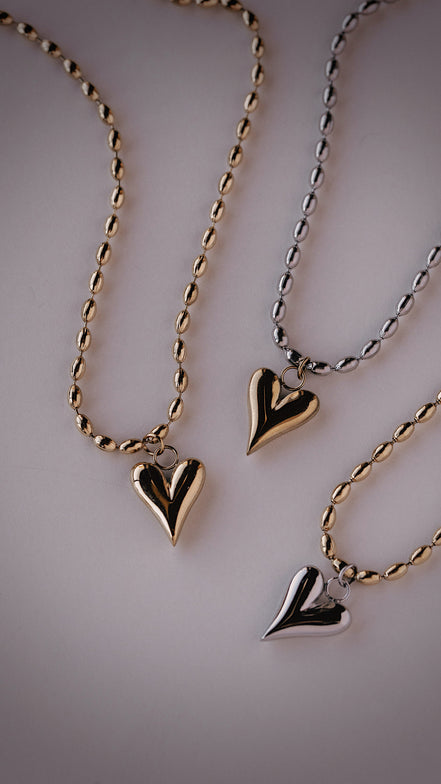 Amour Heart Necklace 2.0 - The Neon Cactus Studio
