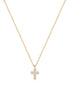 Petite Lab Grown Diamond Cross Necklace