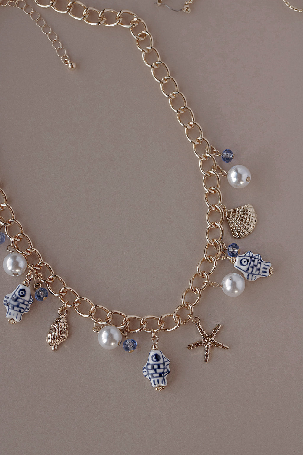 Blue Lagoon Charm Necklace