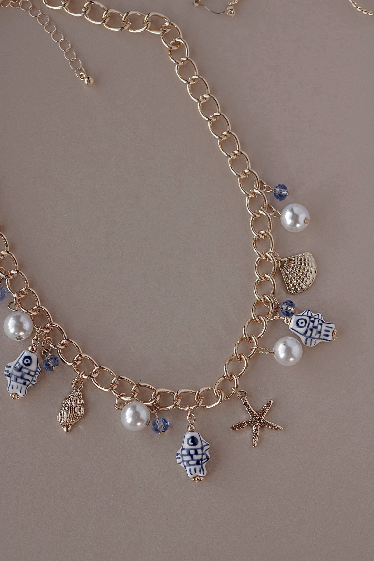 Blue Lagoon Charm Necklace