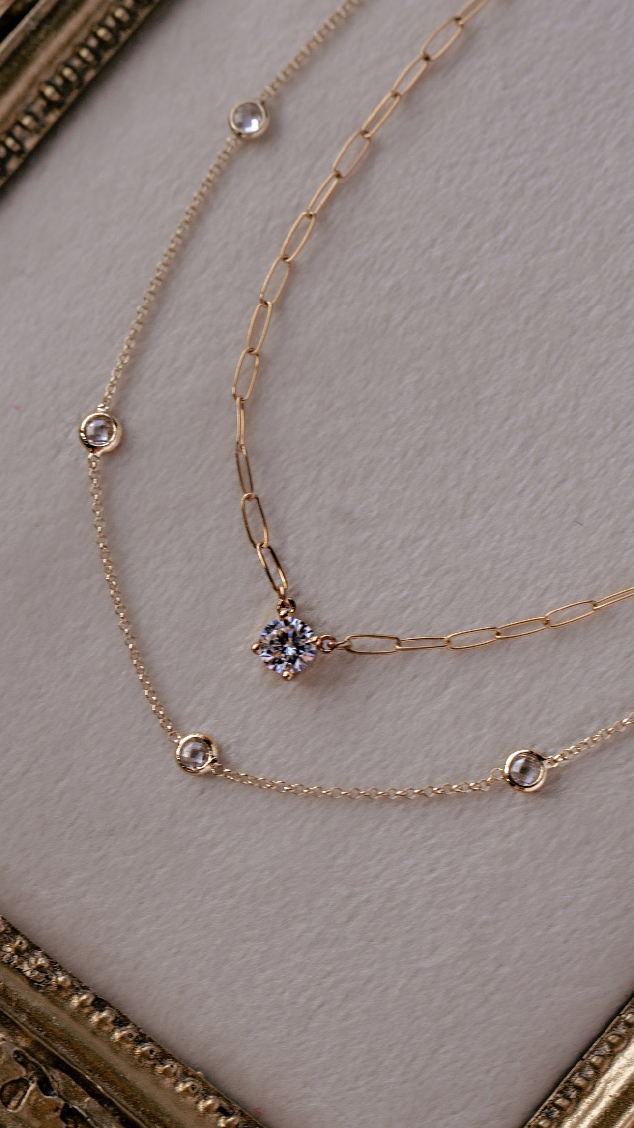 CZ Satellite Necklace