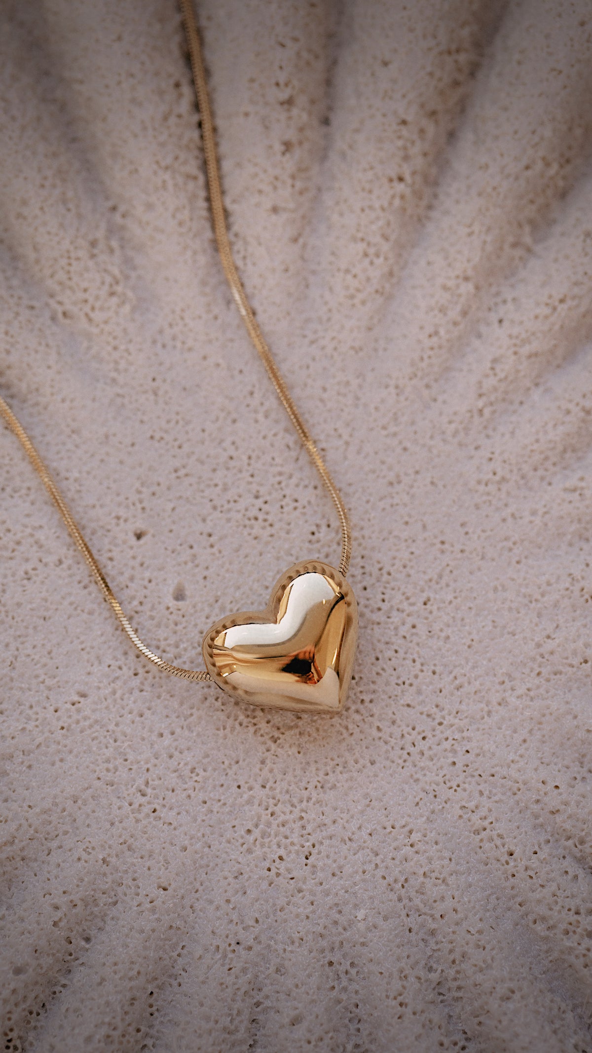 Harlow Puffy Heart Necklace