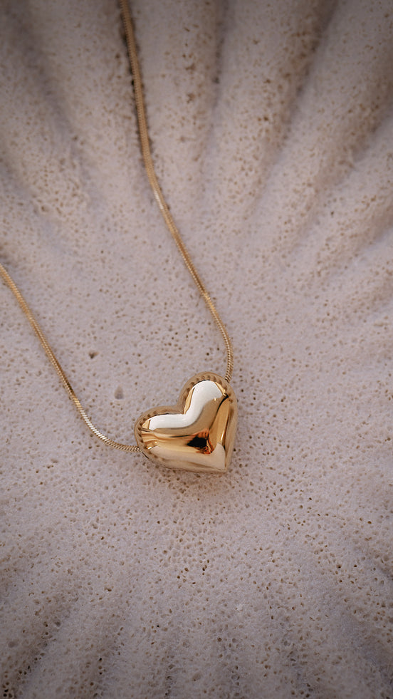 Harlow Puffy Heart Necklace