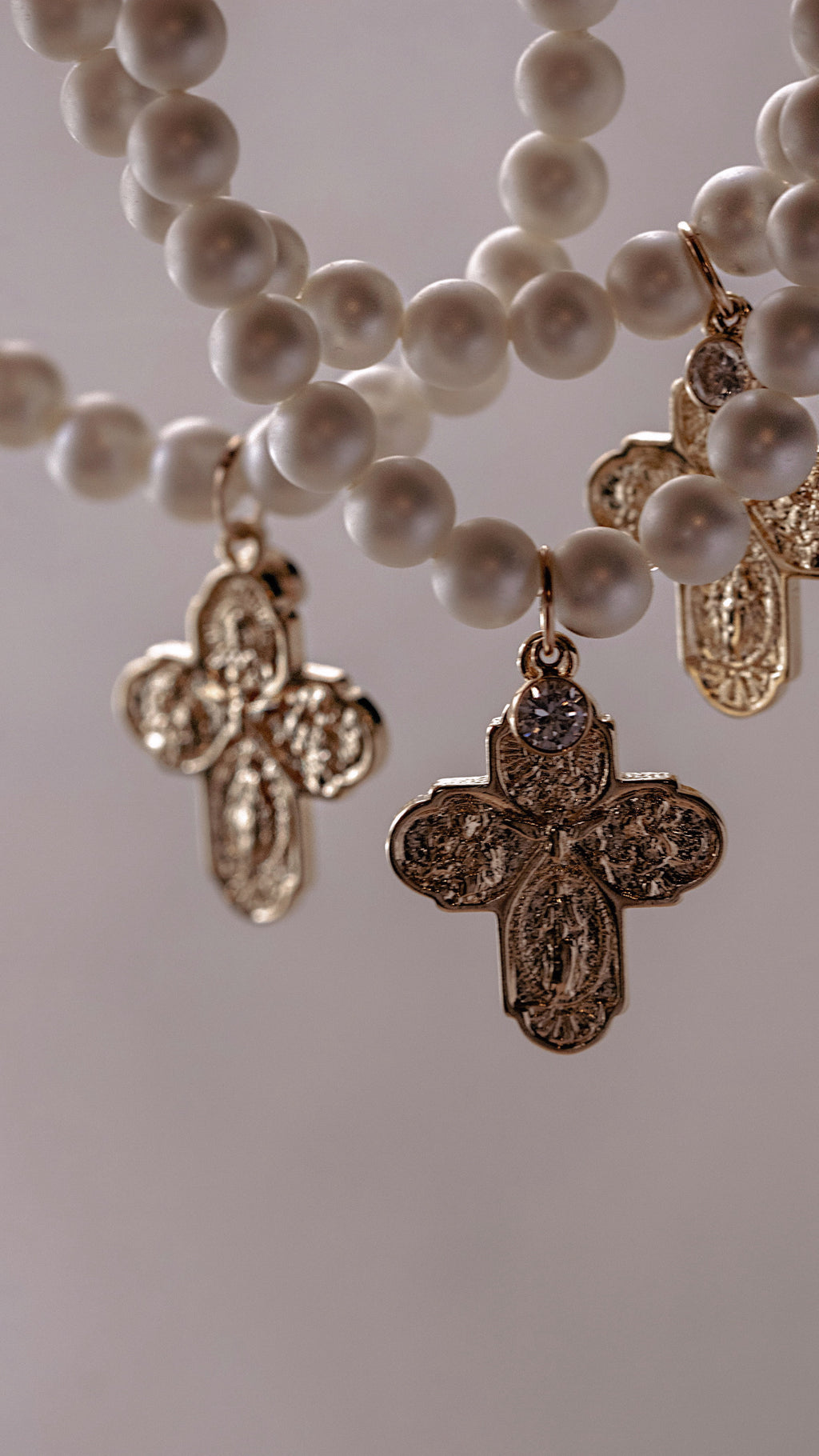 Pearl Cross Bracelet