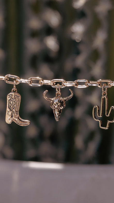 Long Live Cowgirls Charm Necklace