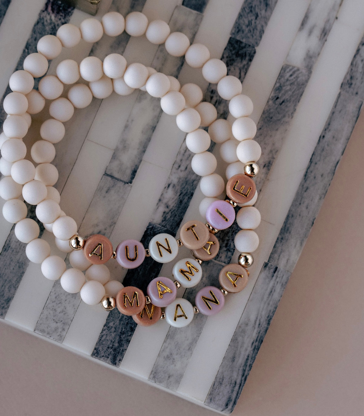 Custom Ivory Name Bracelet