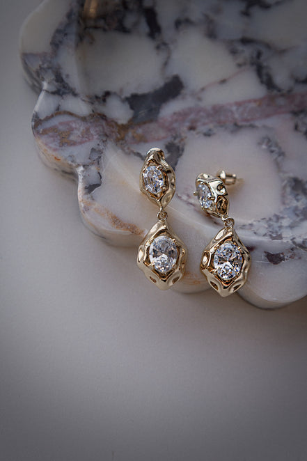 Liquid Glow Drop Earrings