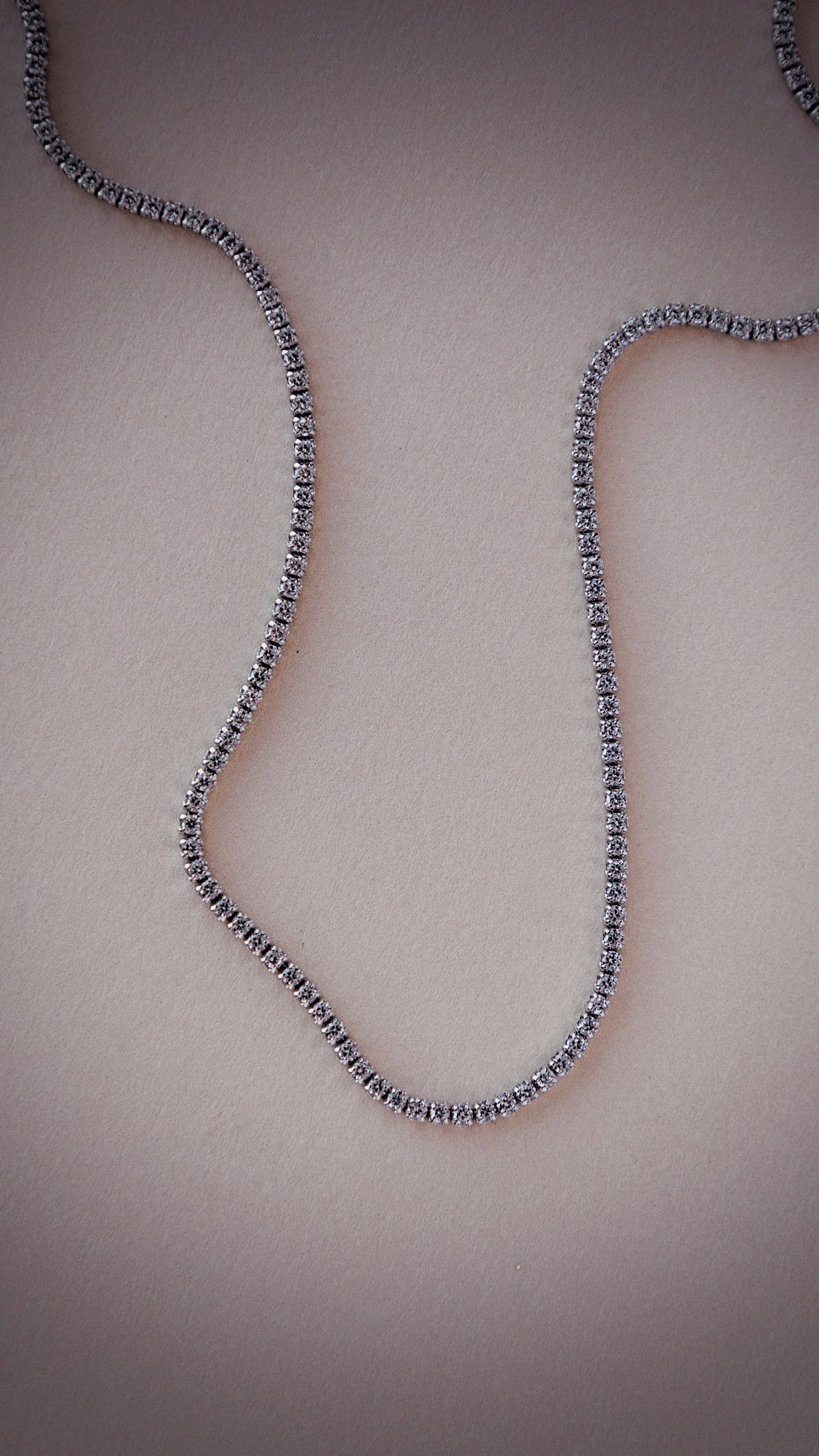 Sterling Silver CZ Tennis Choker