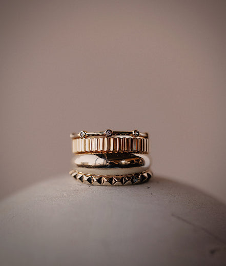Margo Gold Domed Ring - The Neon Cactus Studio