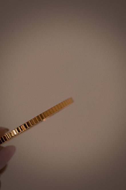 Fluted Gold Bangle