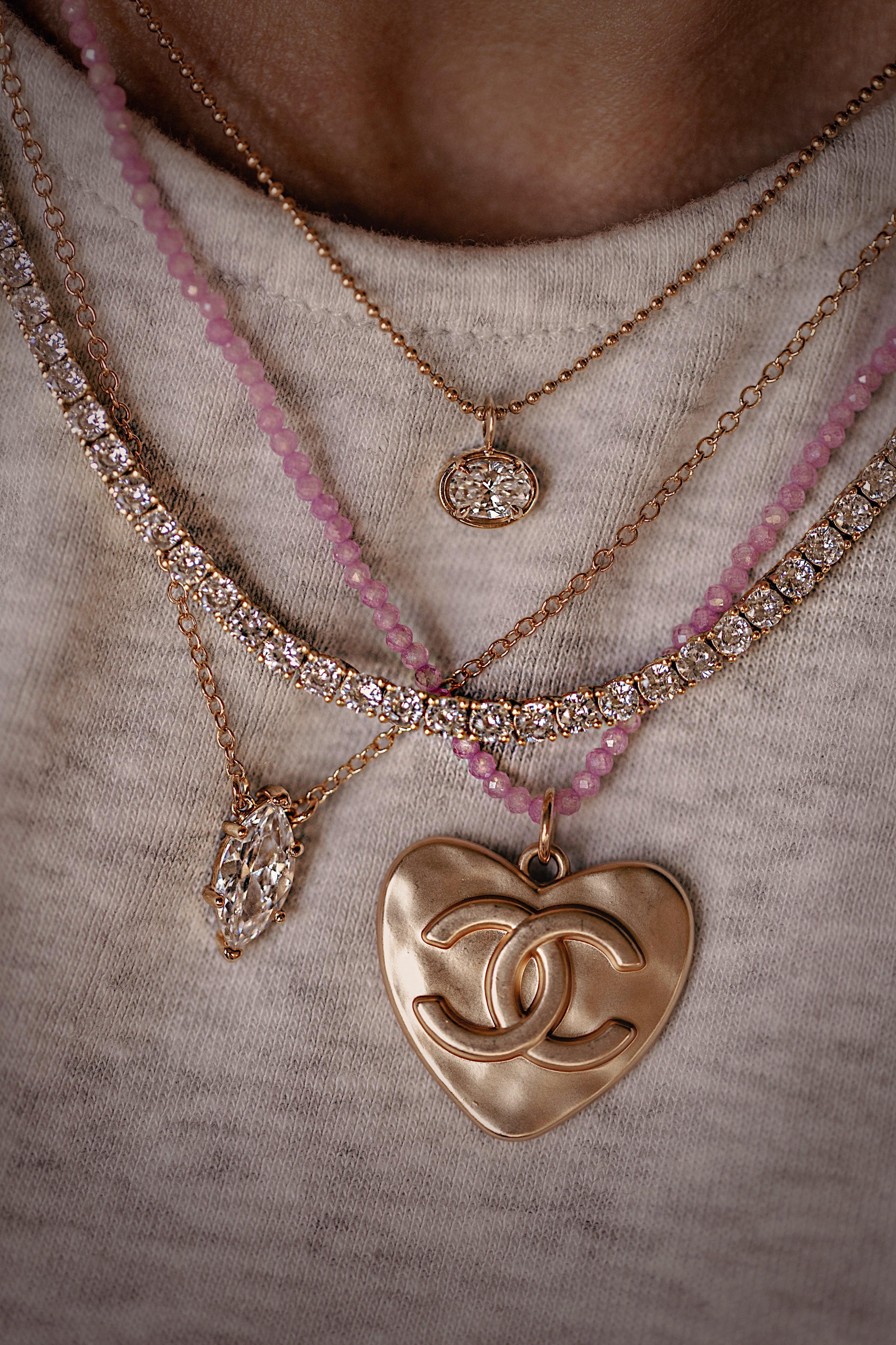 No Flip Tennis Necklace