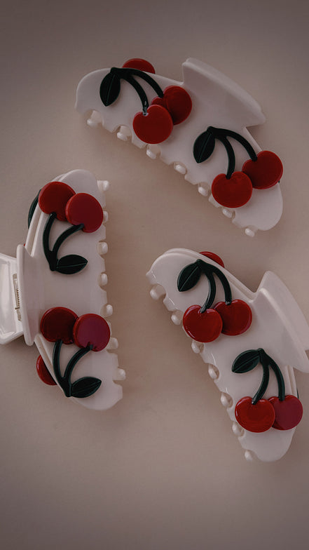 Cherry Babe Hair Clip - The Neon Cactus Studio