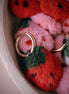 Fuzzy Strawberry Bag Charm